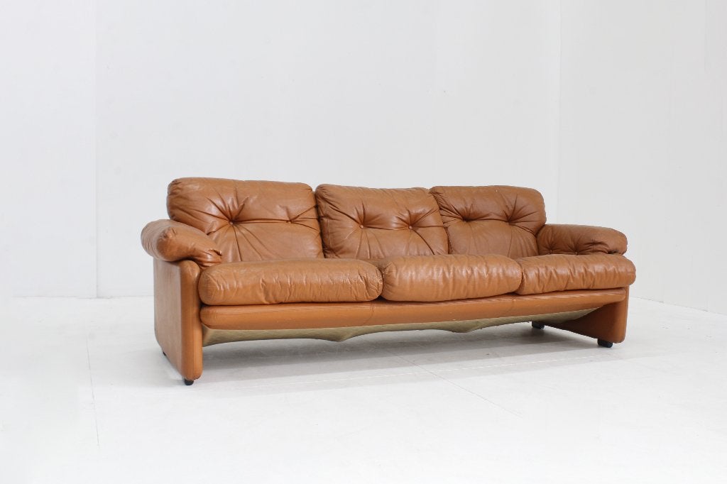 Vintage Coronado sofa van Tobia Scarpa C&B Italia, Gebruikt, Vintage, Driepersoons, Ophalen of Verzenden