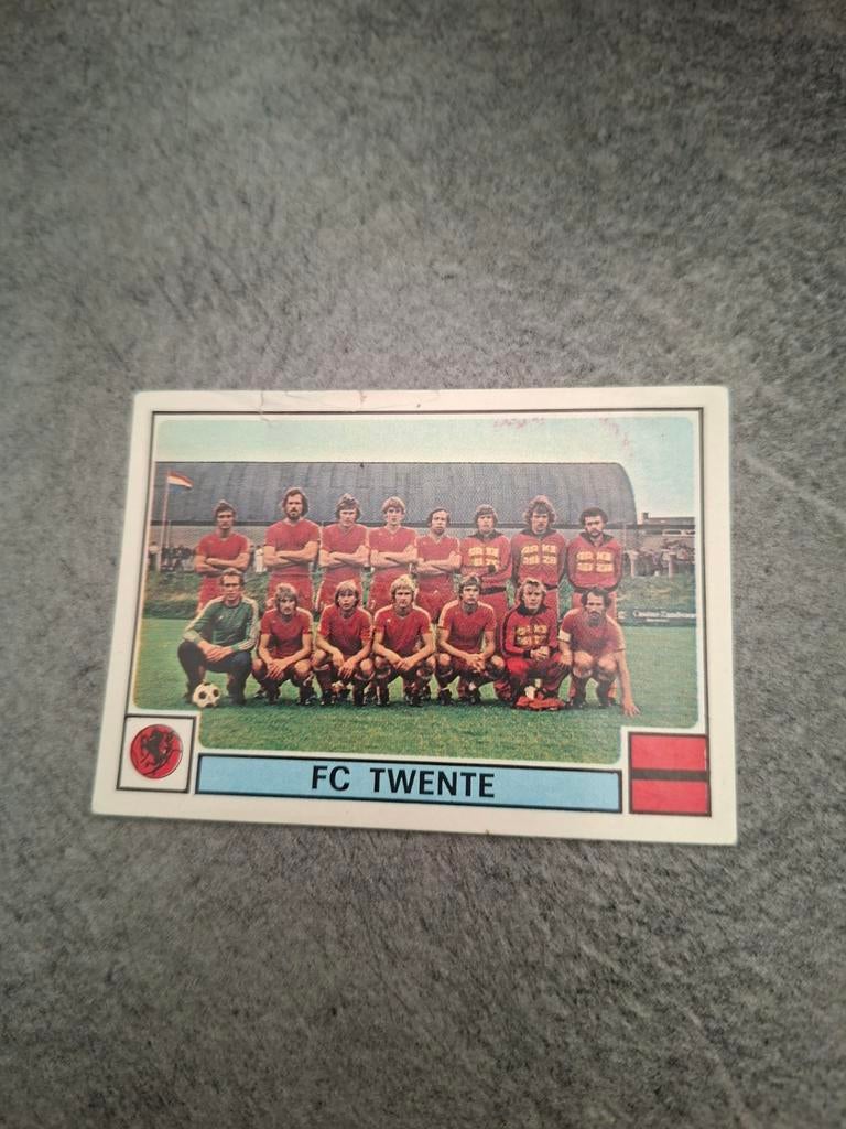 Panini sticker Voetbal 78. Teamfoto FC Twente., Verzenden, Zo goed als nieuw, Sticker