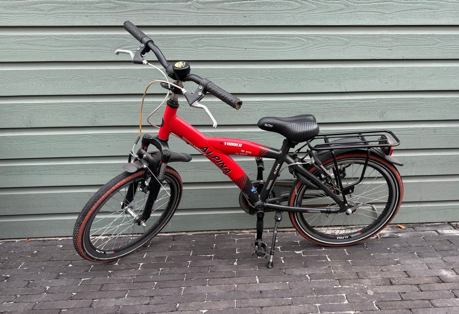 Alpina Yabber 20 inch kinderfiets met hand- en terugtraprem, Fietsen en Brommers, Ophalen of Verzenden, Gebruikt, Terugtraprem