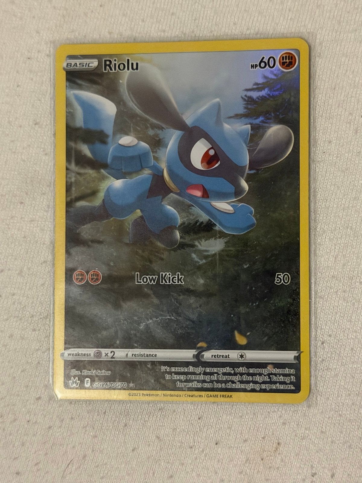 Riolu (GG26/GG70) Pokémon kaart, Ophalen of Verzenden, Nieuw, Losse kaart