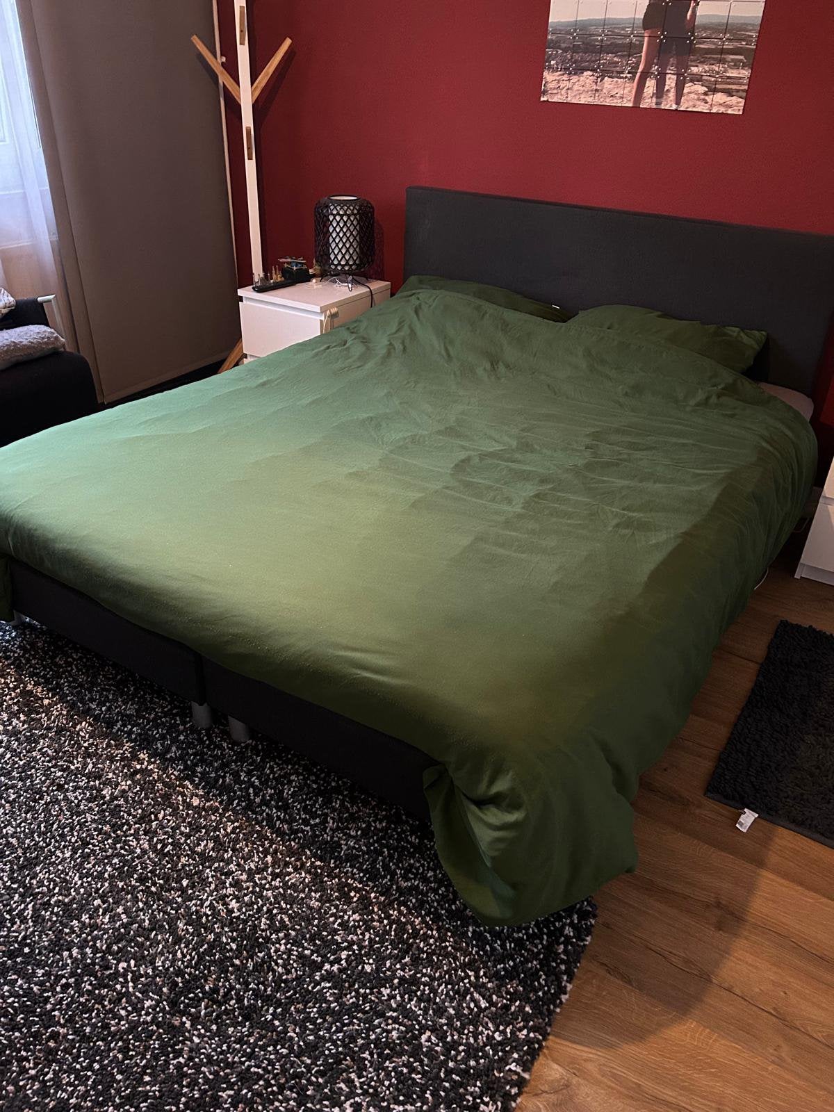Tweepersoons boxspring, Ophalen, Gebruikt, Tweepersoons, 200 cm