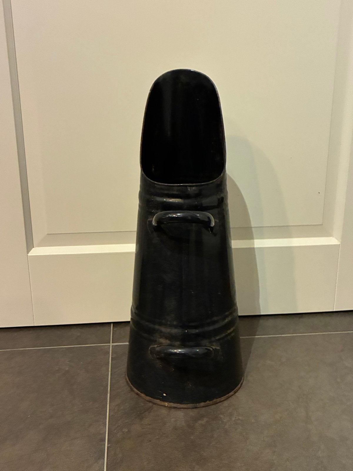 Antieke kolenkit - Zwart geëmailleerd, Ophalen of Verzenden