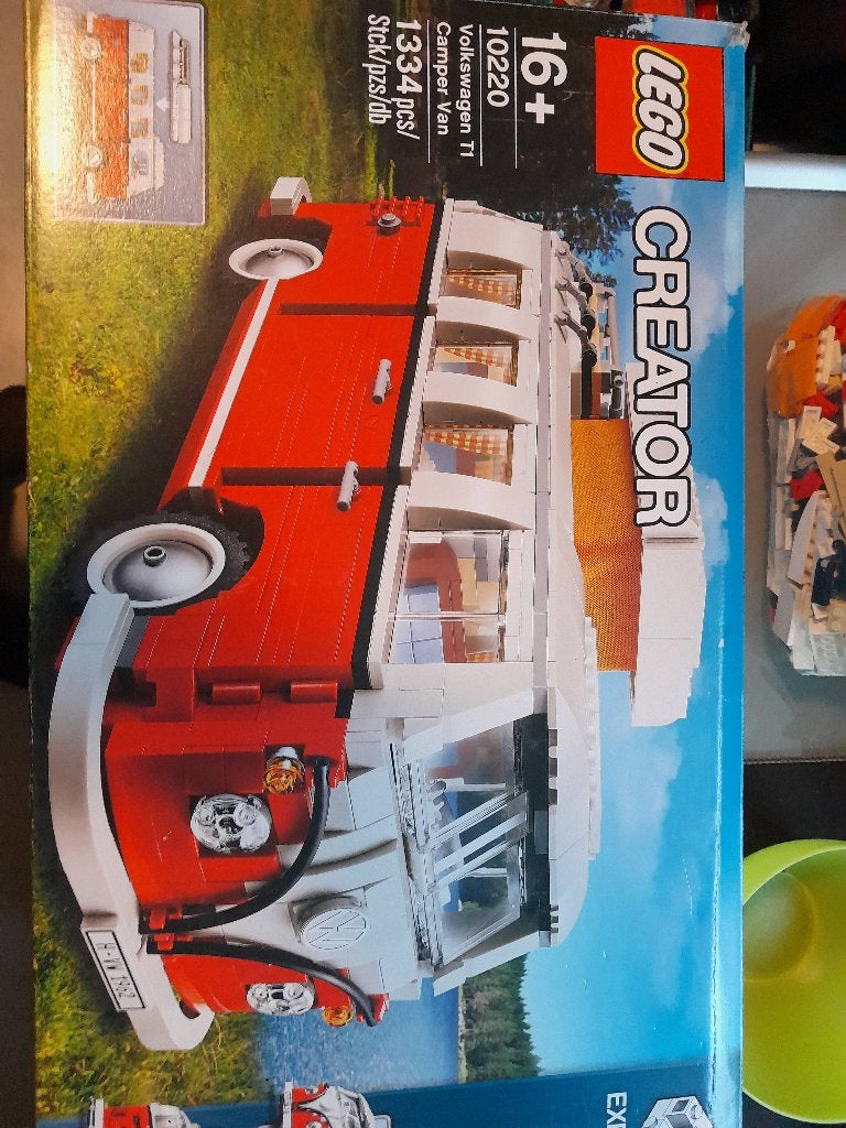 Lego volkswagenbusje 10220, Ophalen, Overige thema's, Lego, Zo goed als nieuw