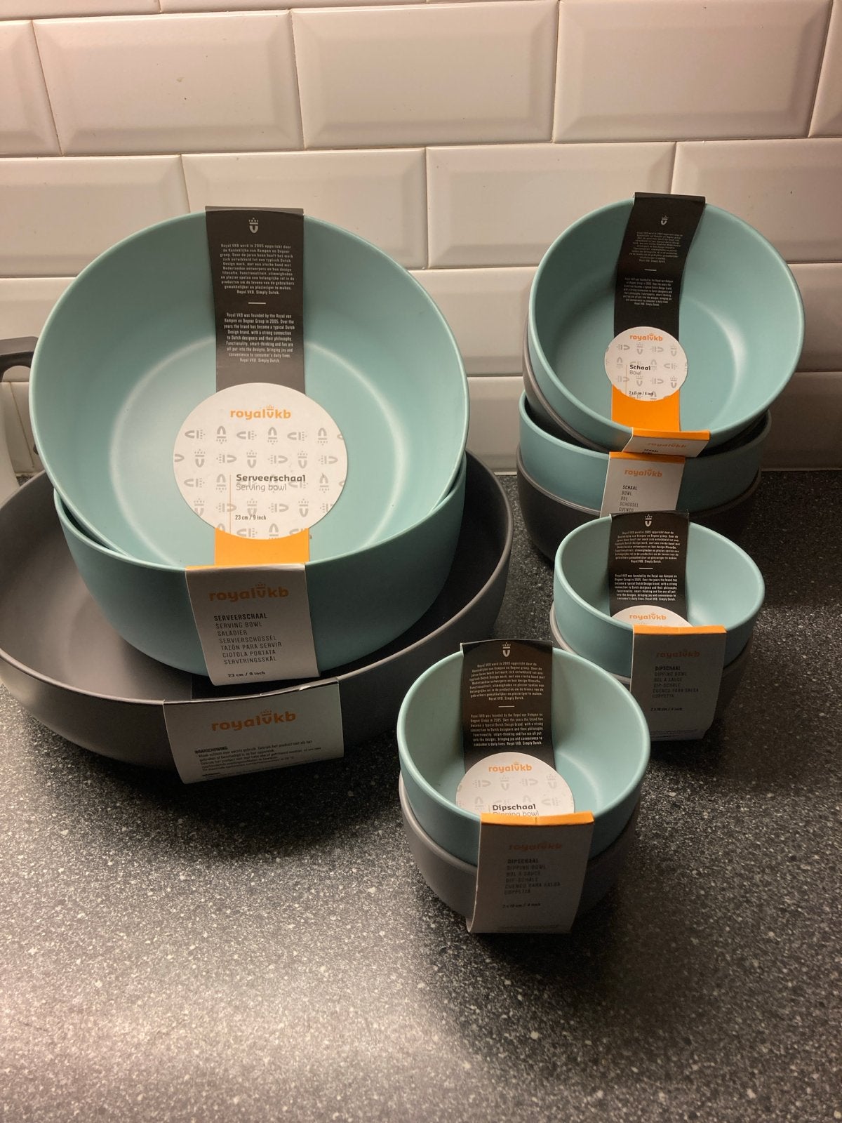 Royal VKB Serveerschalen en Schalen Sets - RoyalVKb Nieuw, Huis en Inrichting, Kunststof, Overige merken, Nieuw, Ophalen of Verzenden