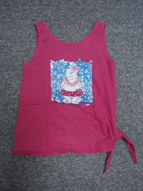 Rose hemdje maat 116 met opdruk geknoopte punten onderaan, Ophalen of Verzenden, Gebruikt, Meisje, Shirt of Longsleeve