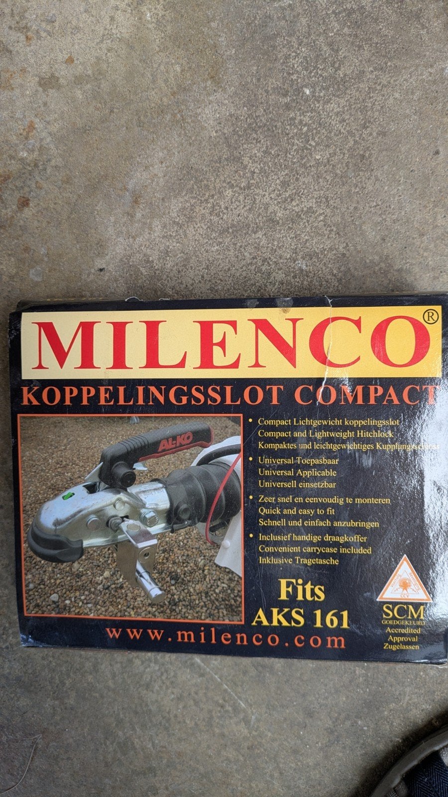 Milenco Koppelslot Compact NIEUW voor caravan vouwwagen, Ophalen of Verzenden, Zo goed als nieuw