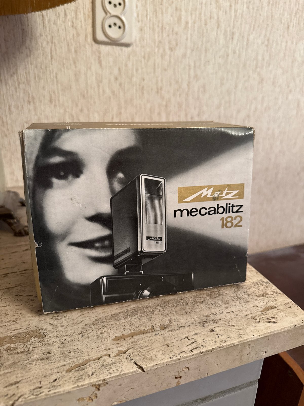 Metz Mecablitz 182 flitser - Vintage flitser in doos, Ophalen, Gebruikt, Externe flitser, Metz