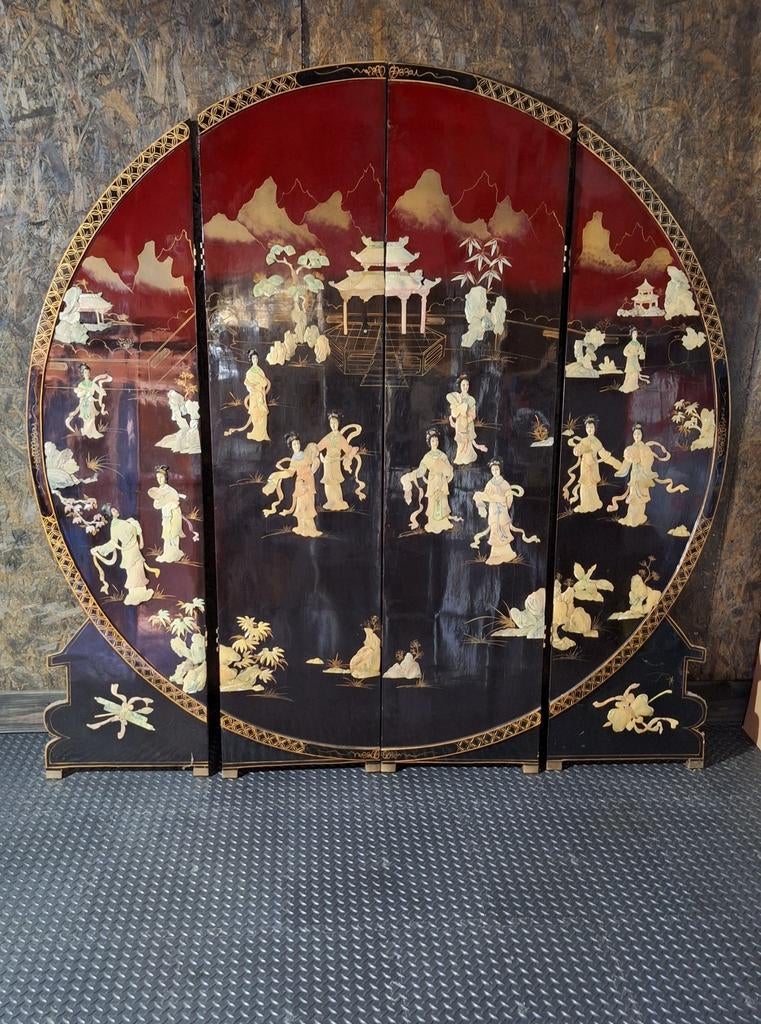 Oud Chinees/Japans Kamerscherm - Handgemaakt Kunstwerk, Ophalen, Gebruikt