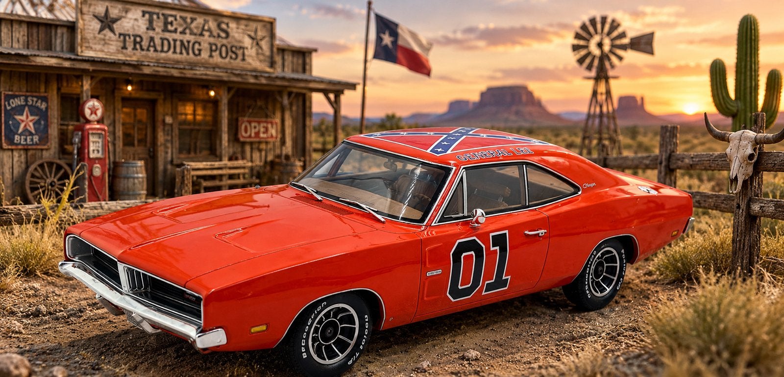 OttO models Dodge Charger R/T 1969 General Lee 1:12, Ophalen of Verzenden, Nieuw, Auto