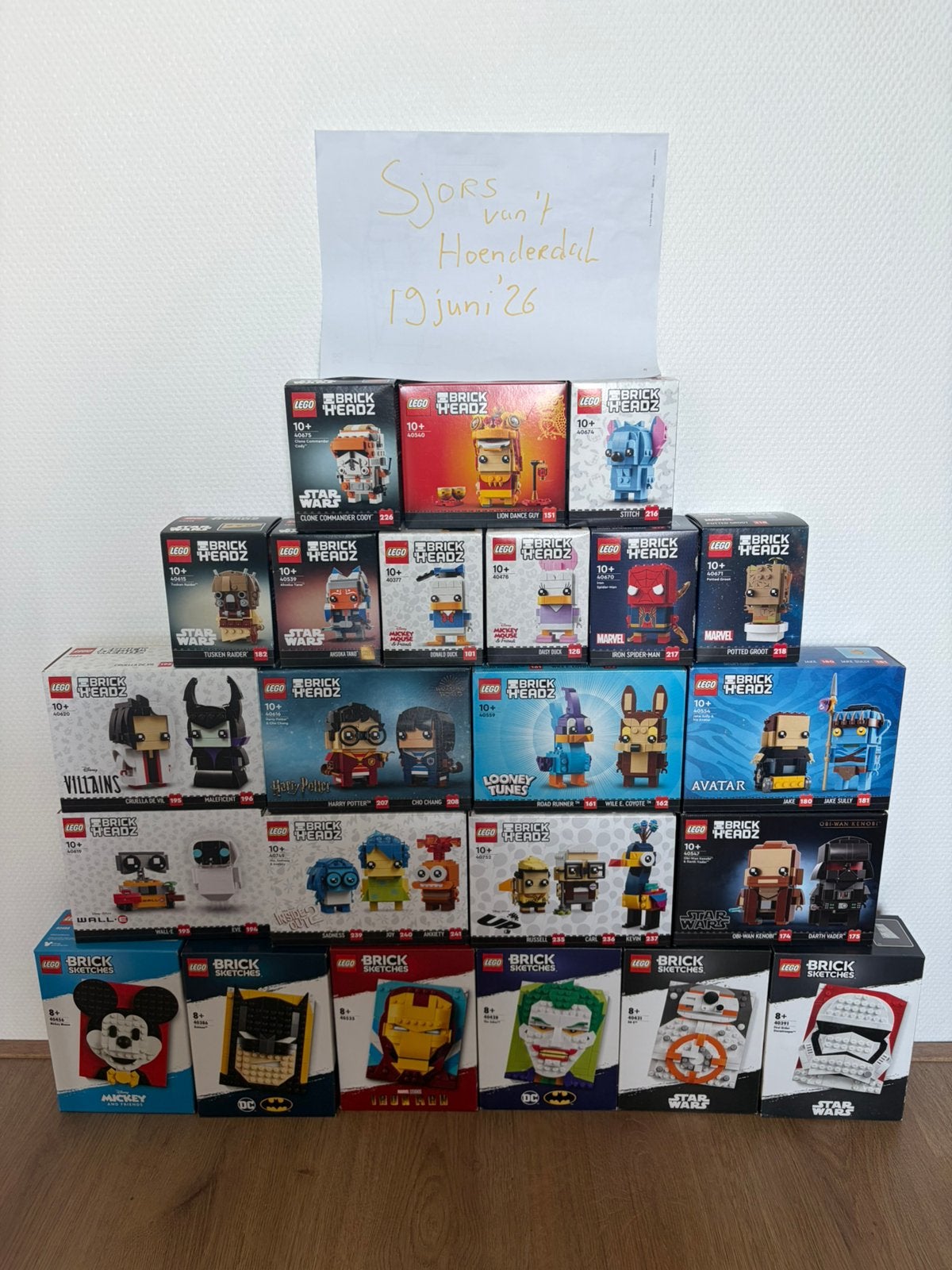 Partij Lego Brickheadz & Bricksketches Nieuw, Lego, Nieuw, Ophalen of Verzenden, Complete set