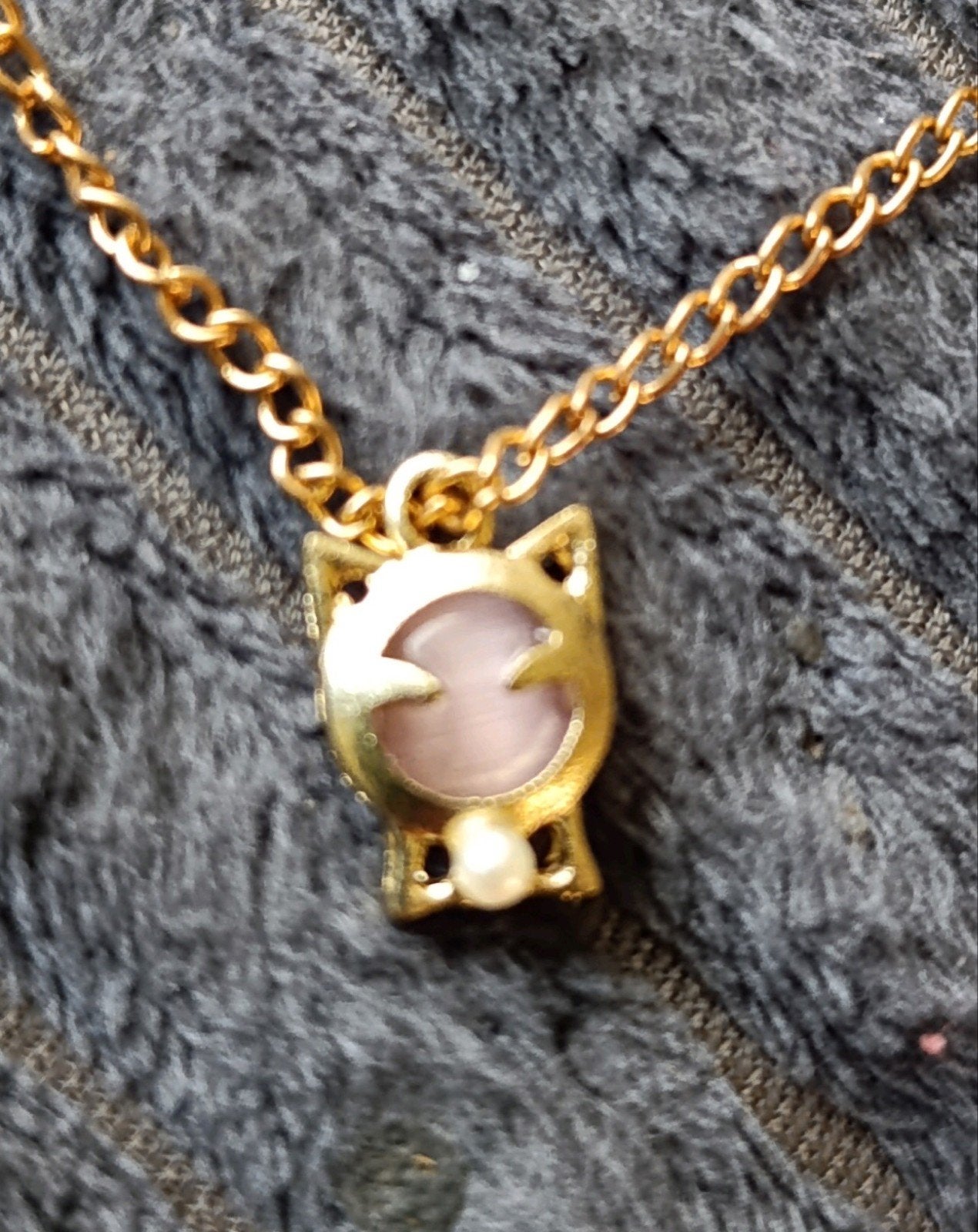 ketting kat, Verzenden, Nieuw, Goud, Met hanger