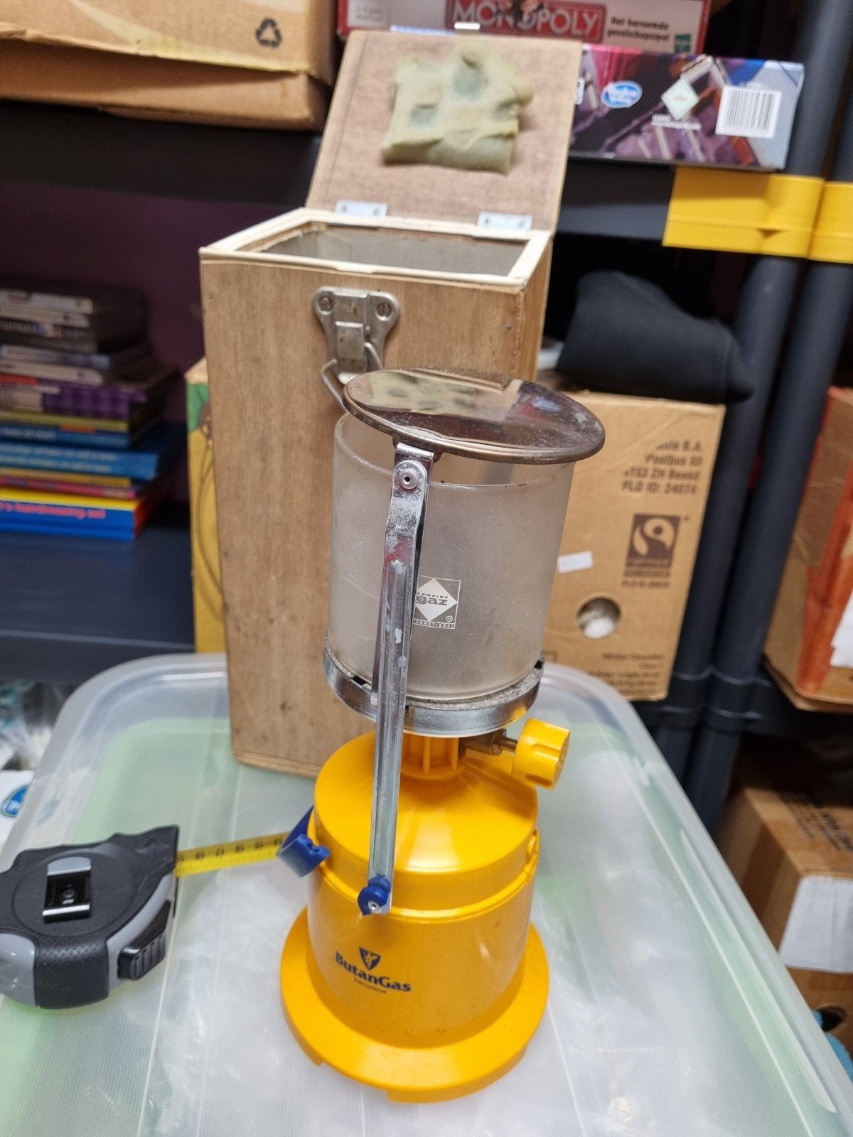 Oud gas lamp, Ophalen of Verzenden, Gebruikt