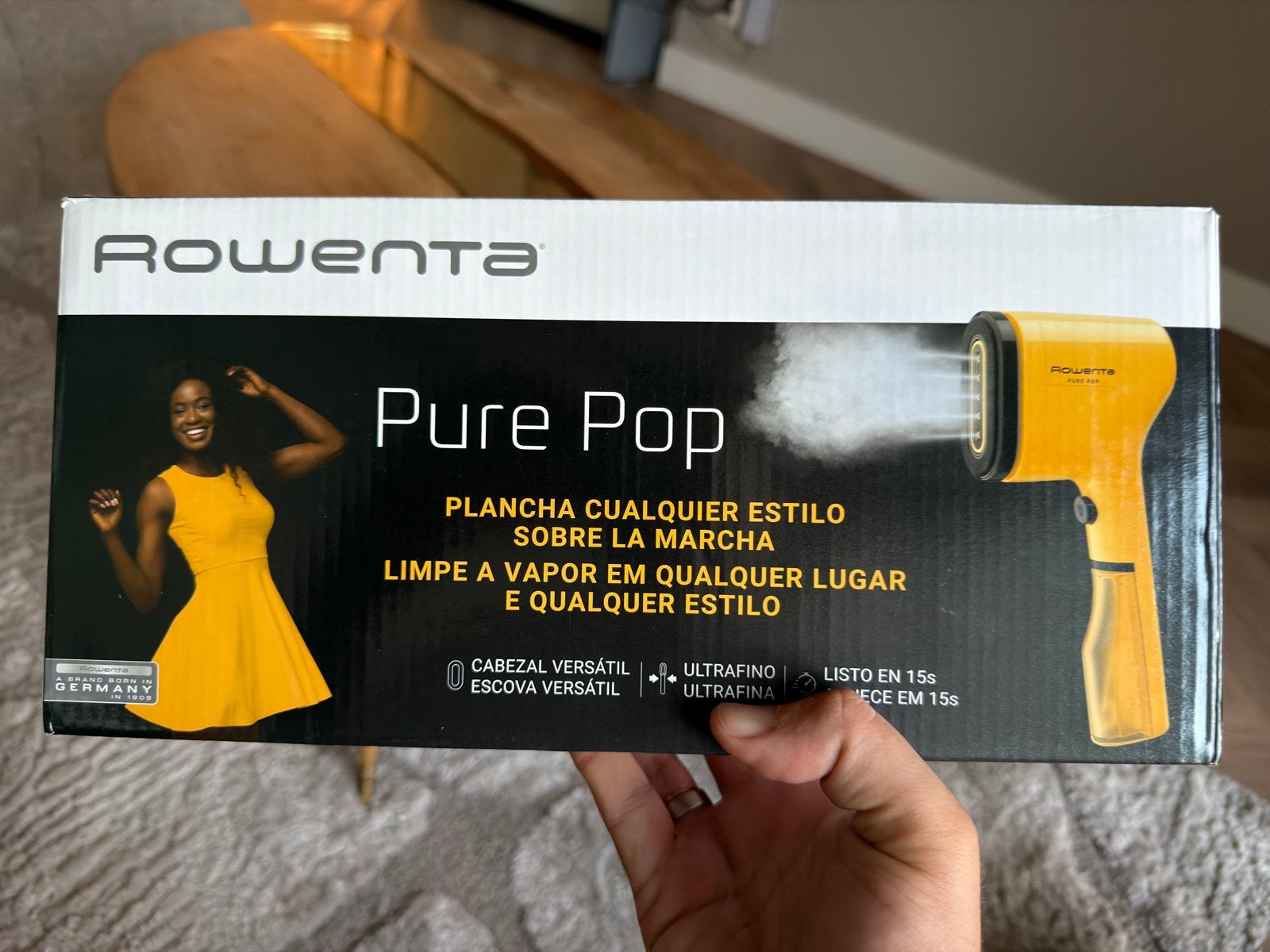 Rowenta Pure Pop Stoomborstel, 1300W - Nieuw, Witgoed en Apparatuur, Stoomapparaten, Ophalen of Verzenden, Nieuw, Kledingstomer
