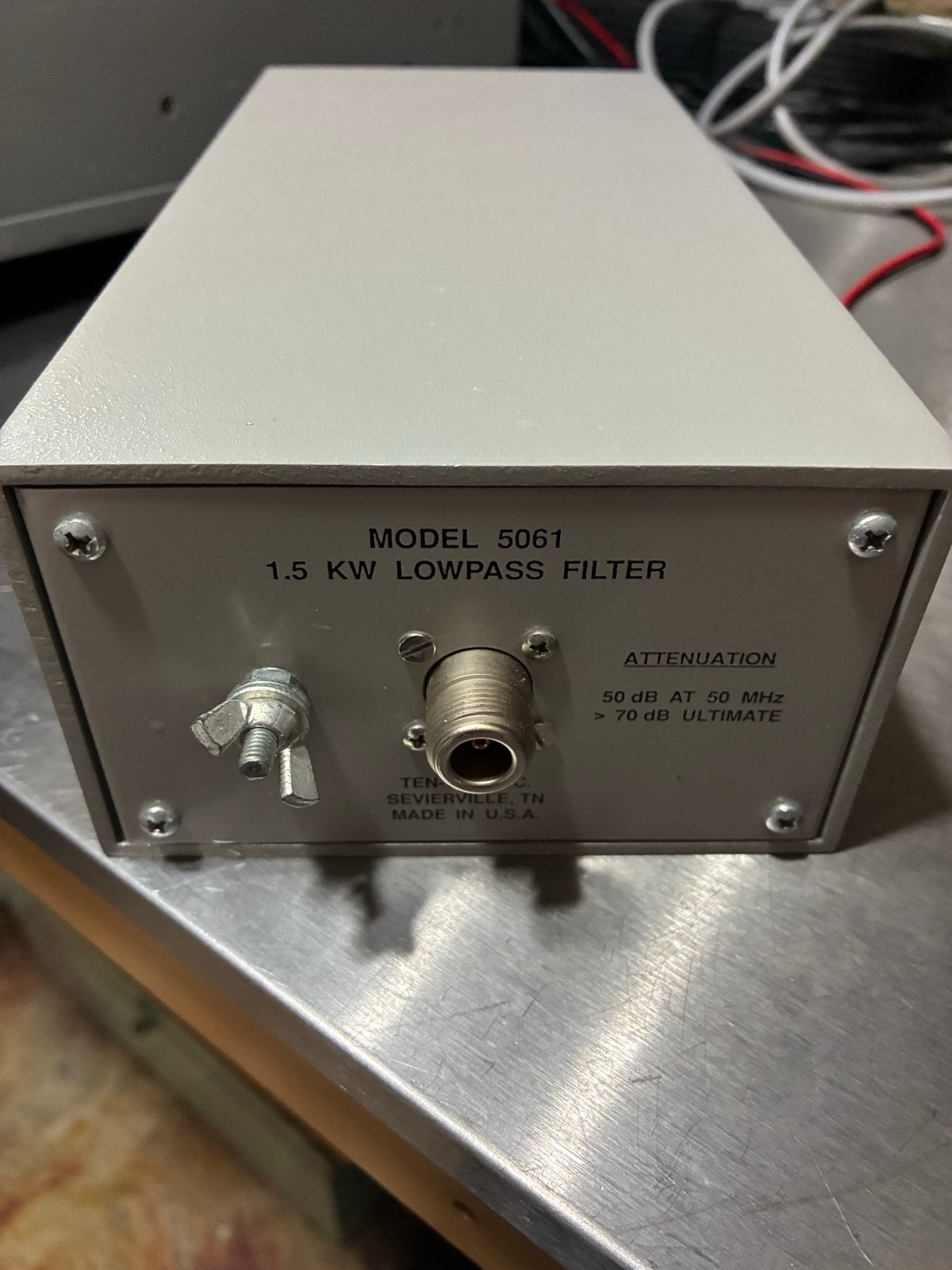 Ten Tec Model 5061 1.5 KW Lowpass Filter, Telecommunicatie, Ophalen of Verzenden, Gebruikt, Ontvanger