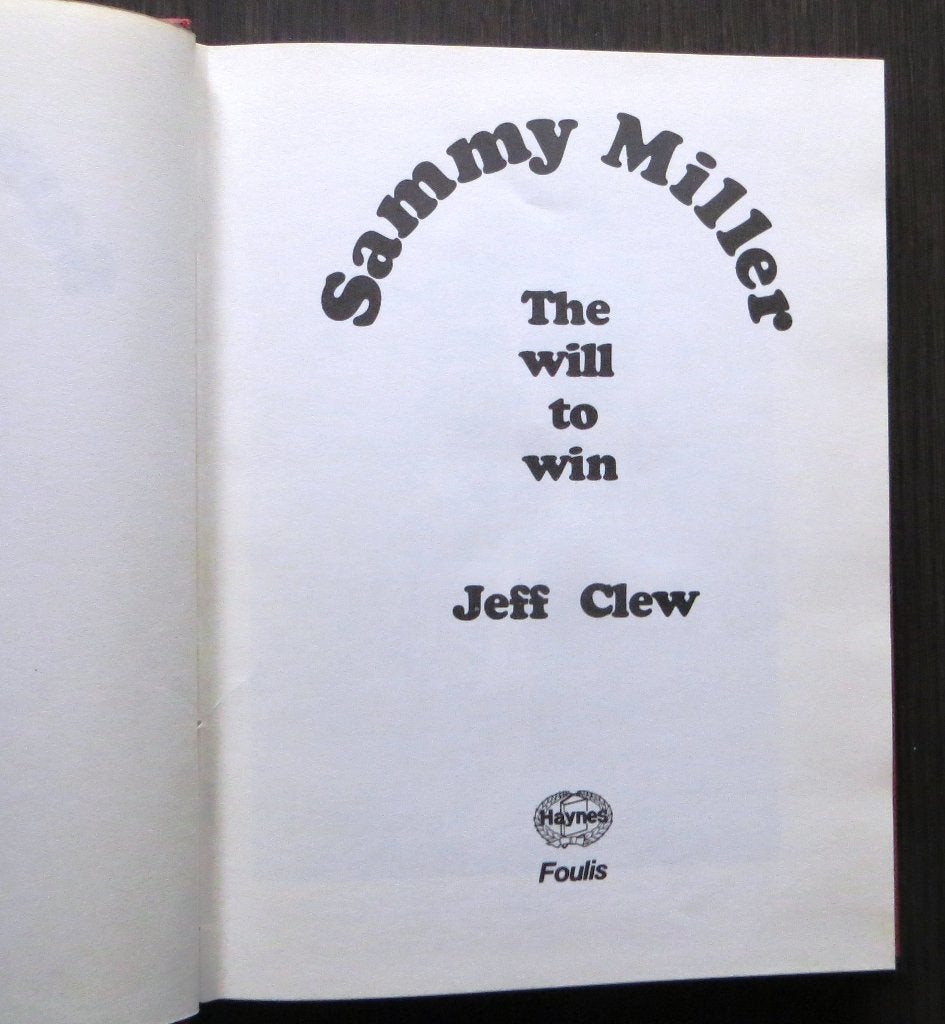 Sammy Miller - Will to win - 1e druk, 1976 (trial & wegrace), Verzenden, Gelezen, Merk of Model