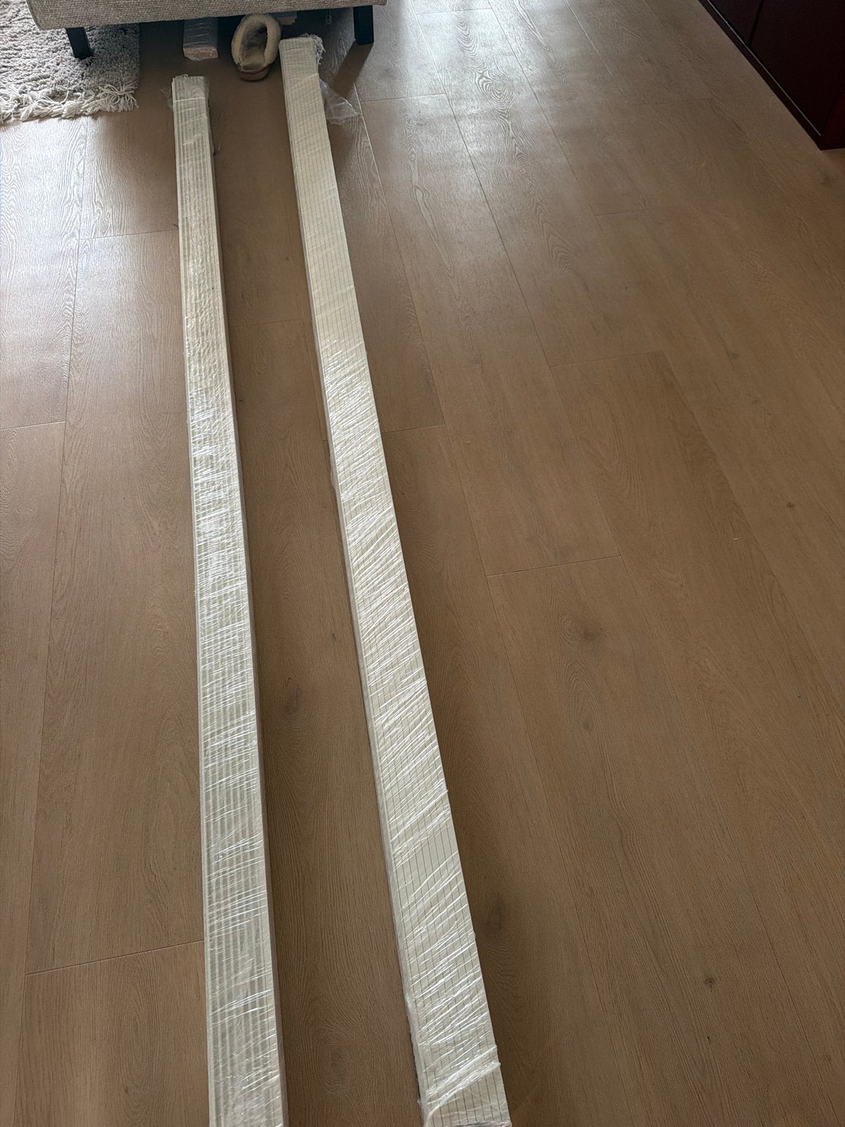 Nieuwe witte plinten, Doe-het-zelf en Verbouw, Nieuw, Ophalen of Verzenden, Mdf, 200 tot 250 cm