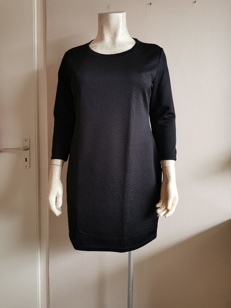 364 .. nieuwe zwarte jurk maat xl, Ophalen of Verzenden, Nieuw, Zwart, Jurk