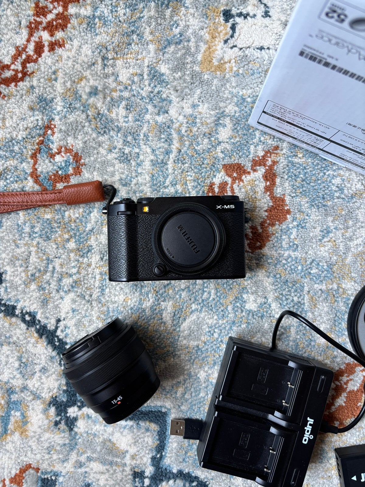 Fujifilm X-M5 Zwart + 15-45mm + extra’s & bon (met garantie), Audio, Tv en Foto, Fotocamera's Digitaal, Lensdop, Ophalen of Verzenden