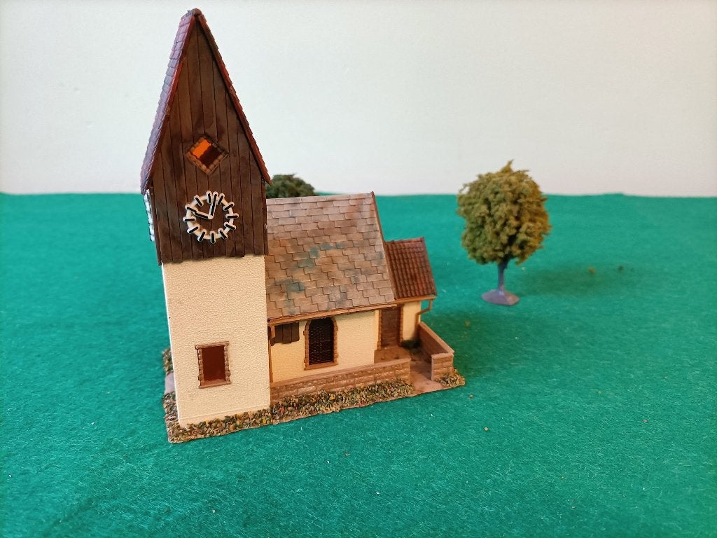 Faller modelbouw HO kerkje, Overige merken, Gebruikt, Gelijkstroom of Wisselstroom, Brug, Tunnel of Gebouw