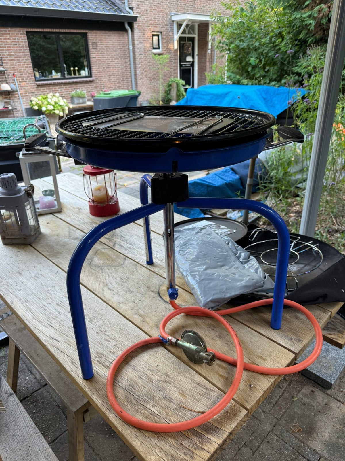 Cadac skotel braai barbecue gas met bescherm hoes, Ophalen of Verzenden, Zo goed als nieuw