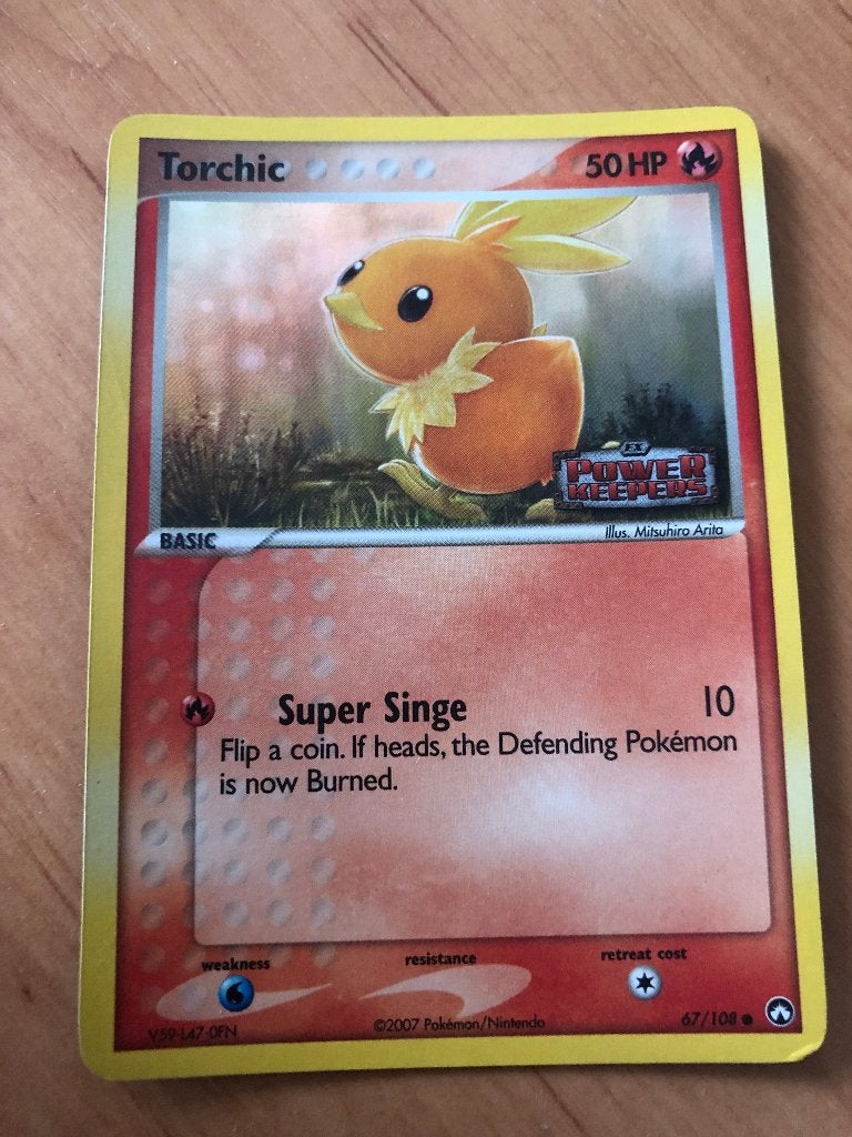 Pokémonkaart Torchic 67/108, Ophalen of Verzenden, Zo goed als nieuw, Losse kaart