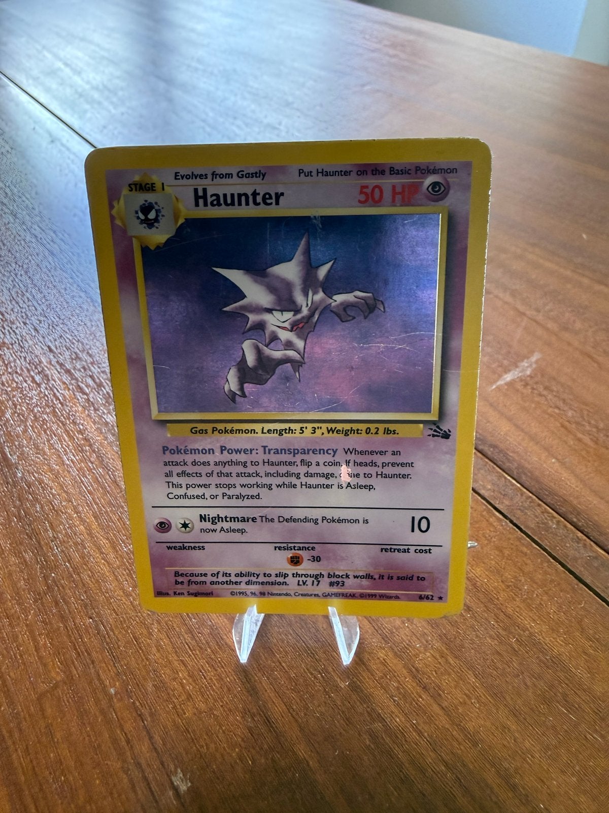 Haunter 6/62 Fossil set, Ophalen of Verzenden, Gebruikt, Losse kaart