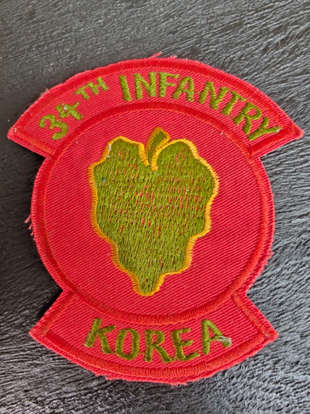 Patch US 34th Infantry Korea, Ophalen of Verzenden