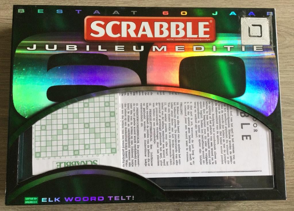 Scrabble Jubileum editie, Hobby en Vrije tijd, Gezelschapsspellen | Bordspellen, Een of twee spelers, Ophalen of Verzenden, Gebruikt