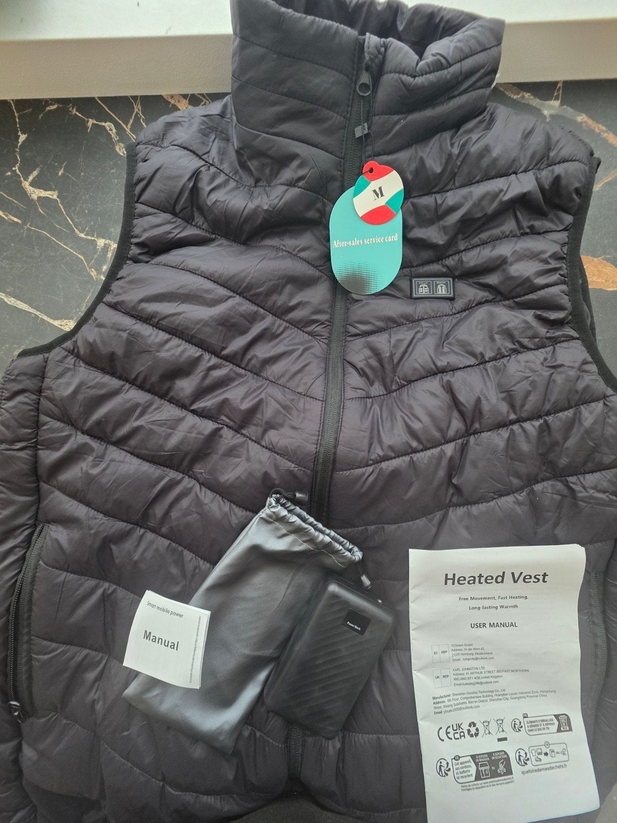 Zwart verwarmd vest - Maat M, Ophalen of Verzenden, Nieuw