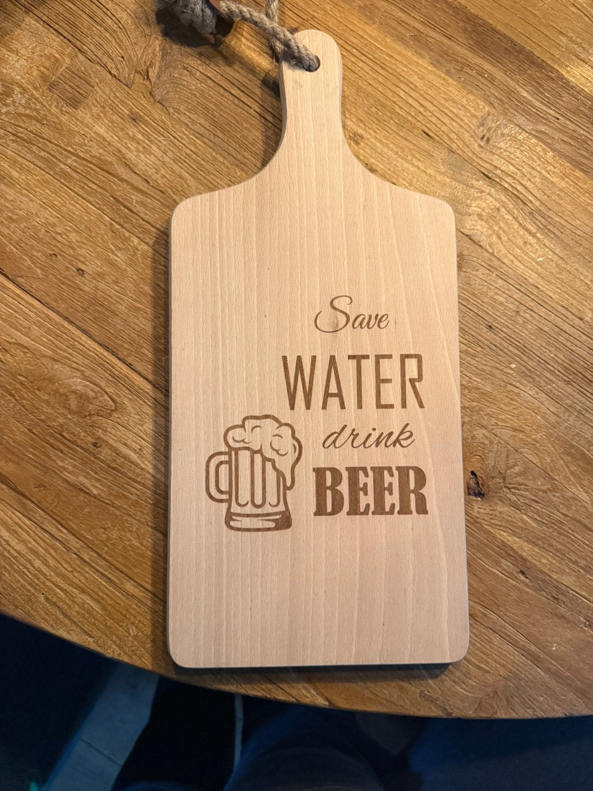 Serveerplank met tekst, Hout, Snij-/serveerplank, Nieuw, Ophalen of Verzenden