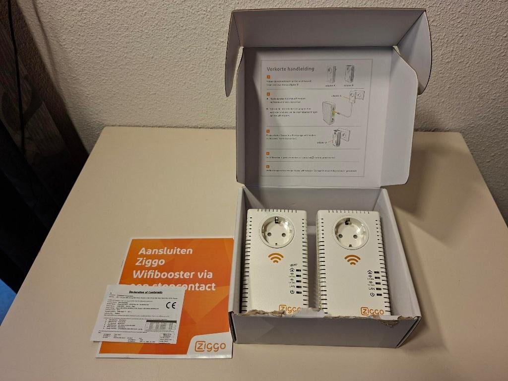 Goede Ziggo Wifibooster/ wifiversterker in verpakking!, Computers en Software, WiFi-versterkers, Gebruikt, Ophalen of Verzenden