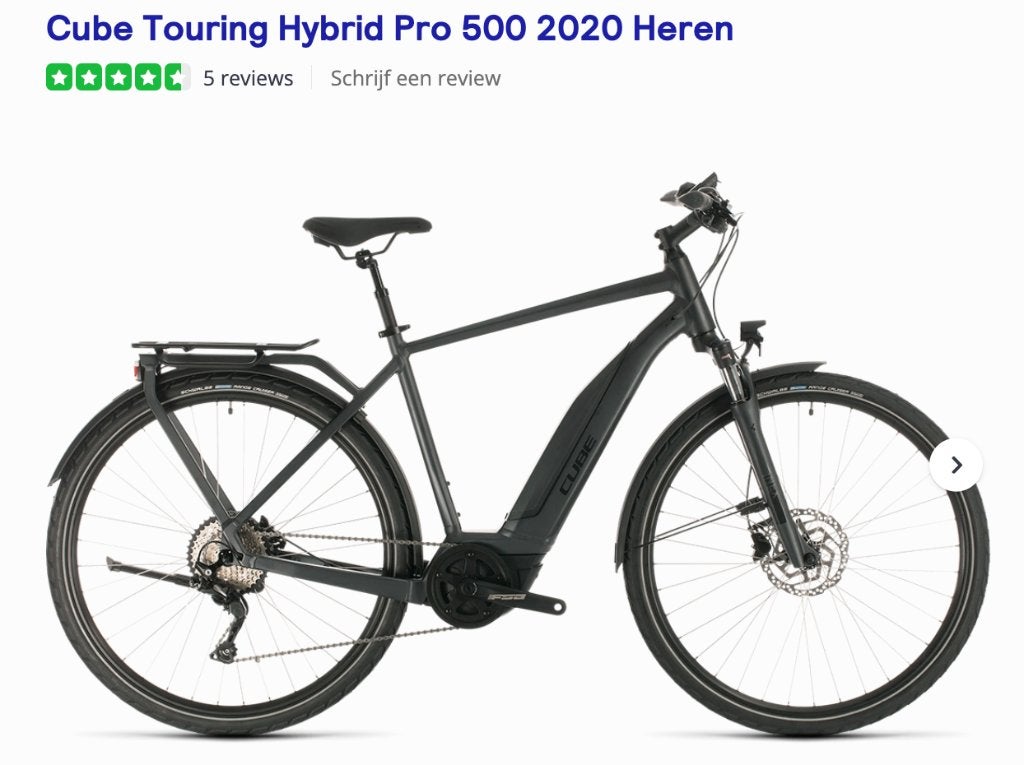 CUBE Touring hybrid pro 2020, Fietsen en Brommers, Gebruikt, Versnellingen, 61 tot 65 cm, Schijfrem