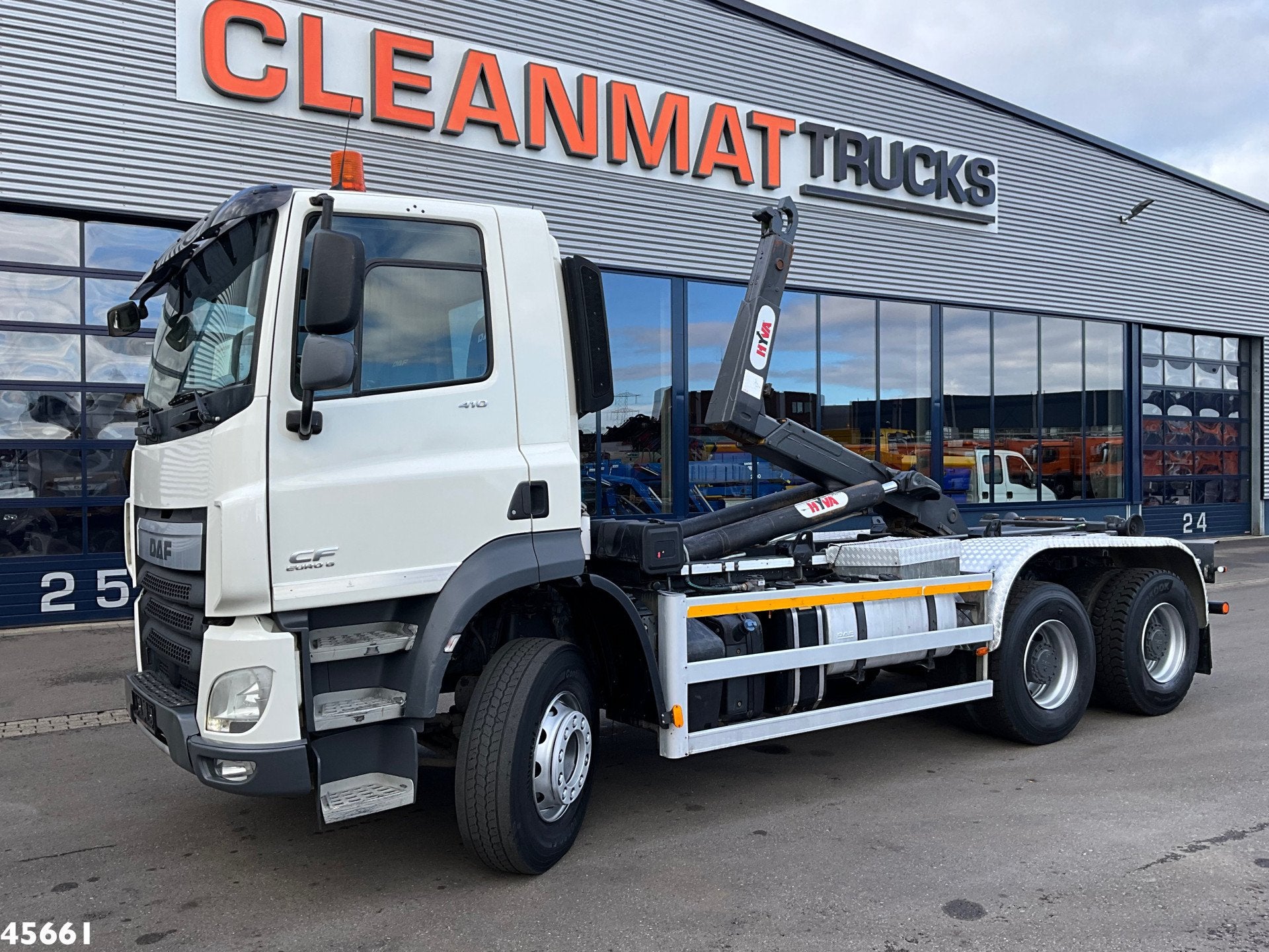DAF FAT CF 410 Euro 6 6x4 Hyvalift 20 Ton haakarmsysteem, Auto's, Vrachtwagens, Achterwielaandrijving, Euro 6, 2 stoelen, DAF