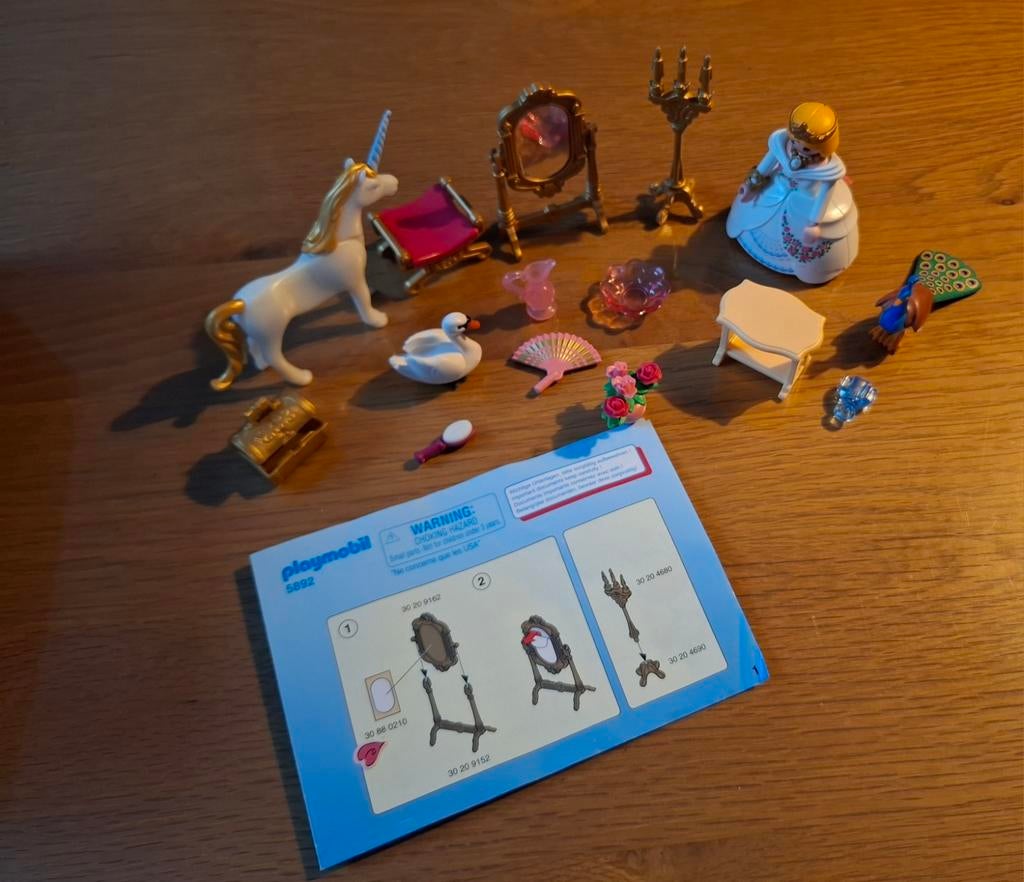 Playmobil set 5892 prinses met uitrusting, Kinderen en Baby's, Speelgoed | Playmobil, Ophalen of Verzenden, Zo goed als nieuw