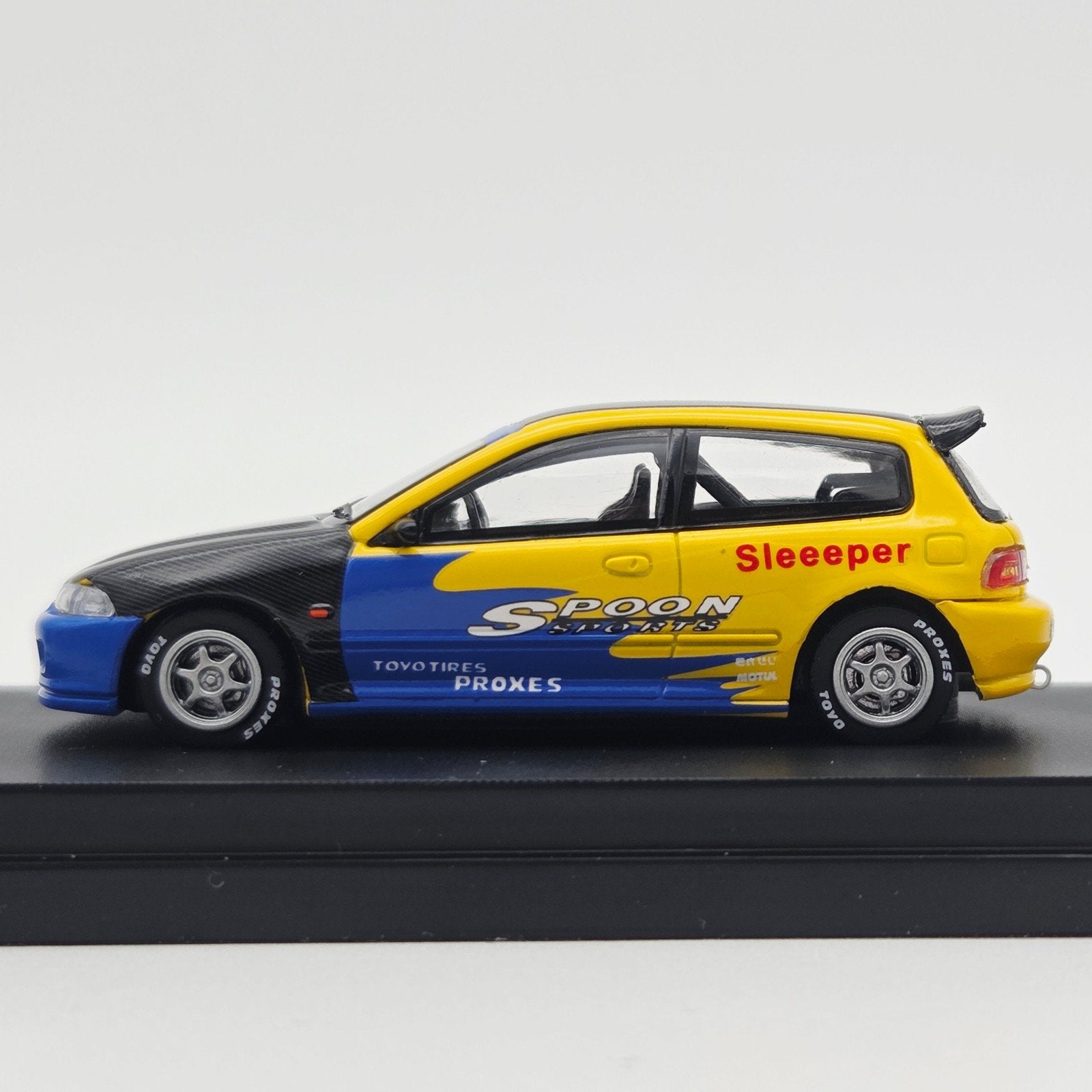 Street Weapon – Honda EG6 *SPOON*, blue/yellow, Mymodelcar@outlook.com, Auto, Ophalen of Verzenden, Street Weapon