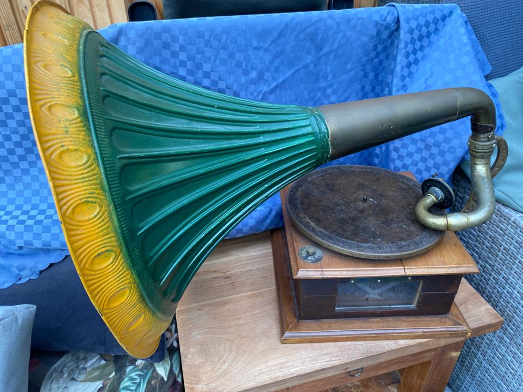 Antieke Grammofoon 'His Master's Voice' - Decoratief, Ophalen