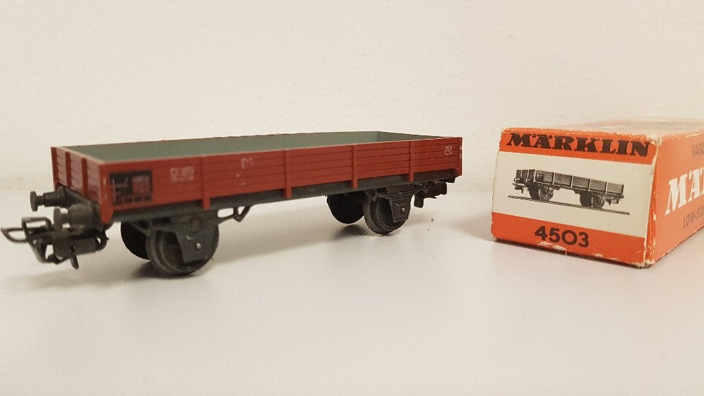 Märklin 4503 Platte Bakwagen van de DB, Hobby en Vrije tijd, Modeltreinen | H0, Wisselstroom, Wagon, Ophalen of Verzenden, Zo goed als nieuw
