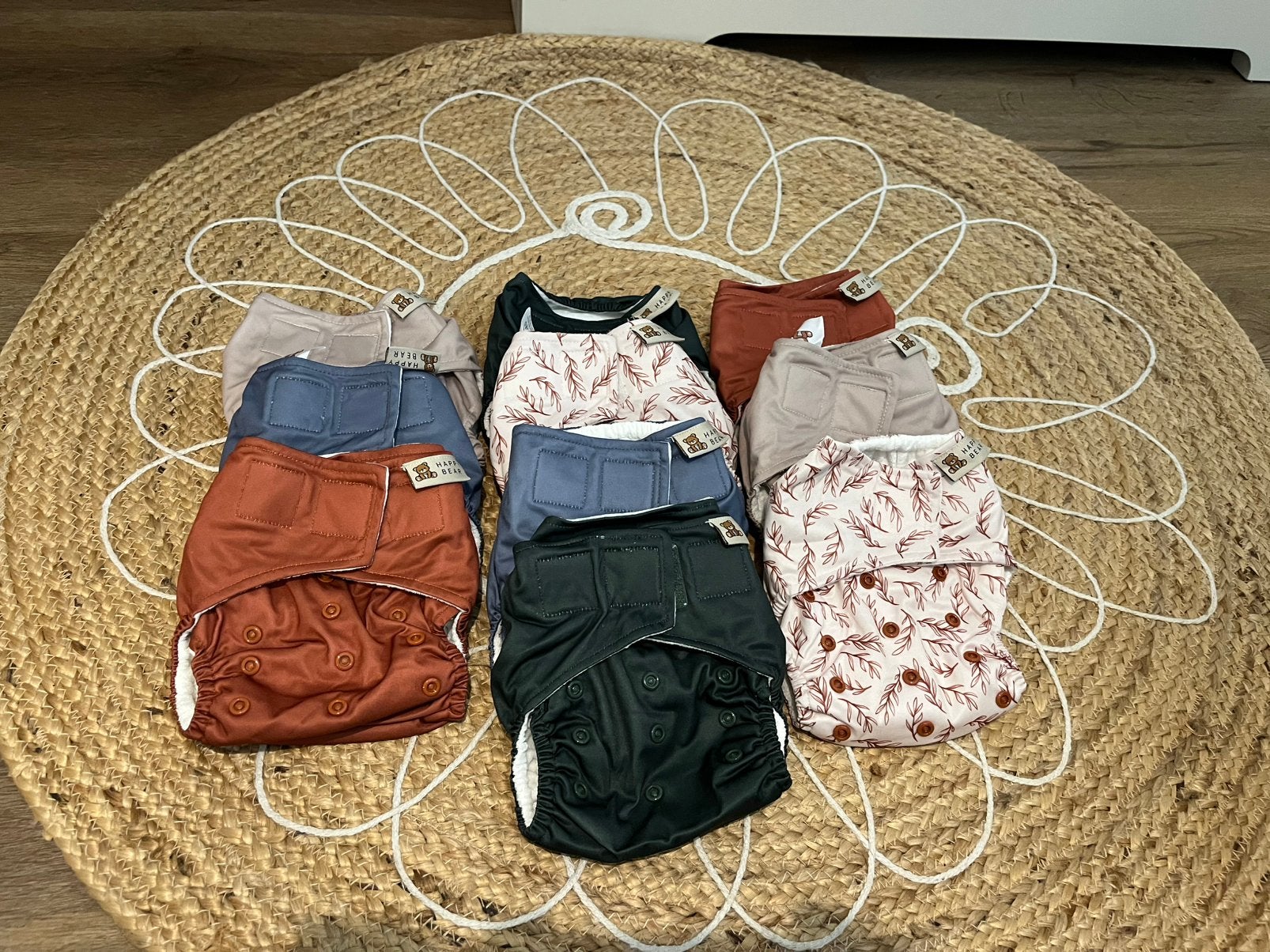 10 nieuwe all in one luiers happy bear, Ophalen of Verzenden, Nieuw, Overige typen, Standaard