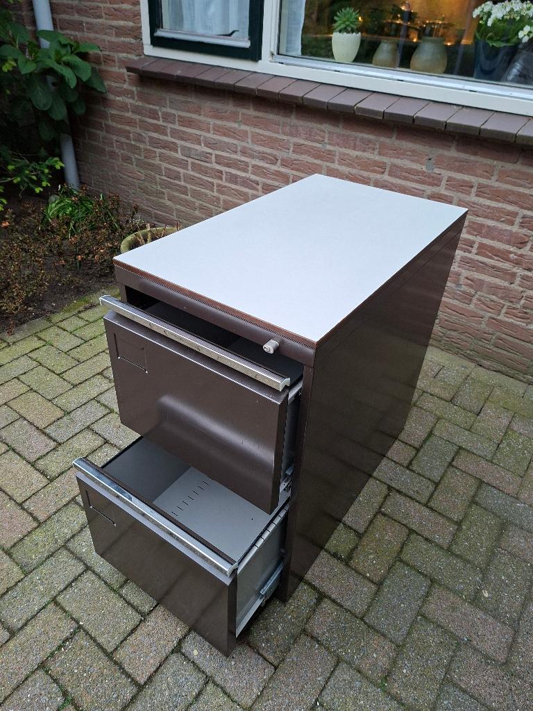 Metalen ladenkast 44x75x75 cm, Ophalen, Minder dan 50 cm, Gebruikt, 1 of 2 laden