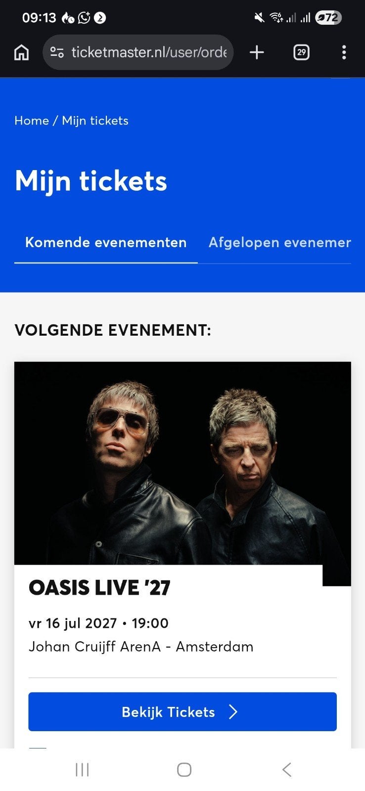 Oasis Live '27 - 16-07-2027 Amsterdam Seated Vip Tickets x4, Drie personen of meer, Juli
