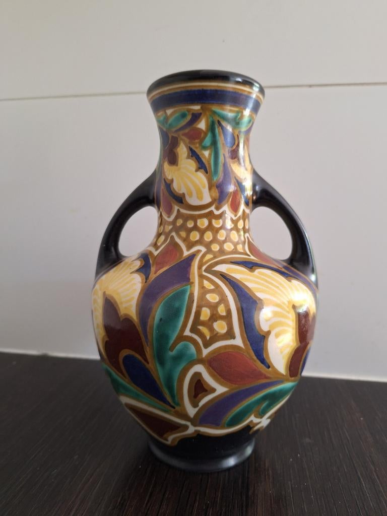 Goudse jugendstil plateel, Antiek en Kunst, Antiek | Vazen, Ophalen