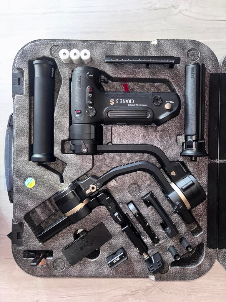 Gimbal stabilisator Zhiyun Crane 3S, Ophalen of Verzenden, Zo goed als nieuw