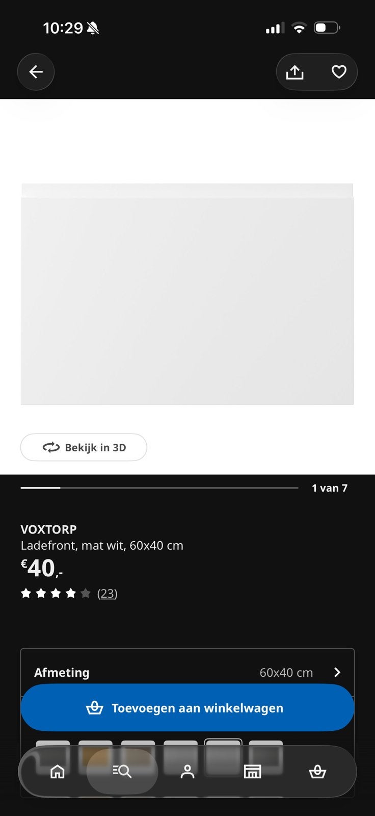 Voxtorp frontjes, Ophalen, Gebruikt, 50 tot 100 cm, Minder dan 100 cm