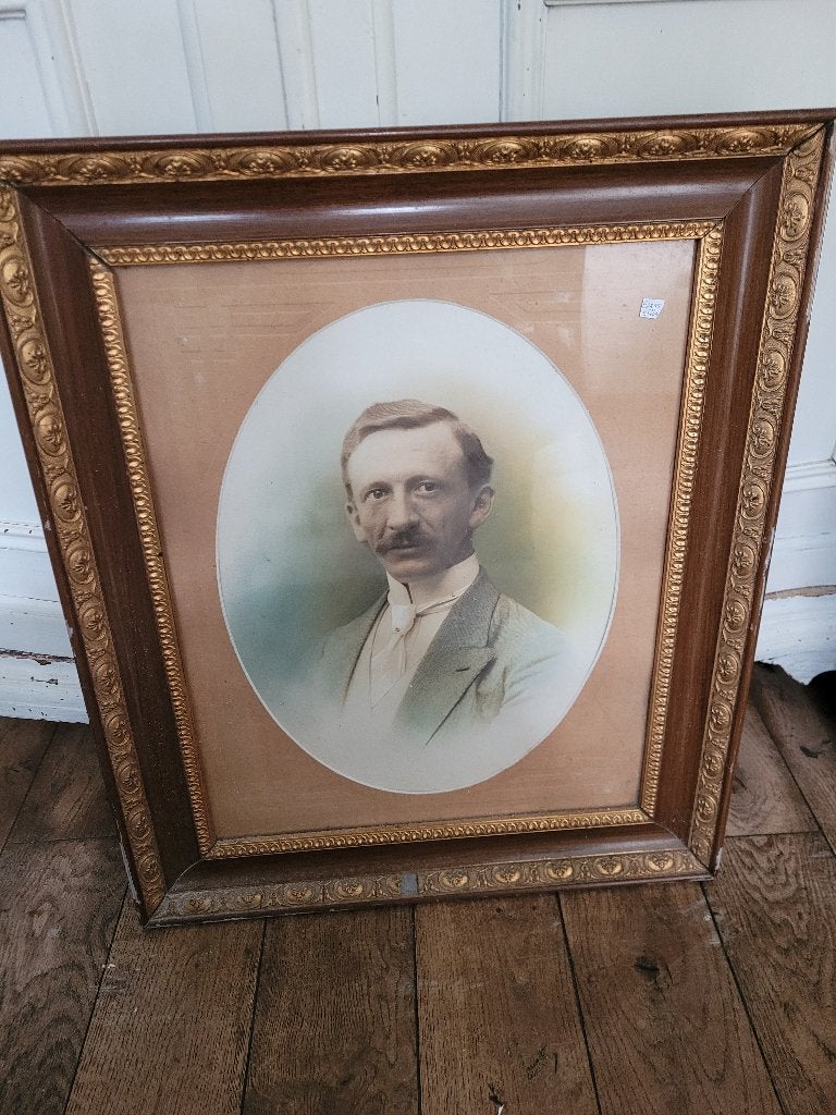 Antieke Victoriaanse lijst met portret