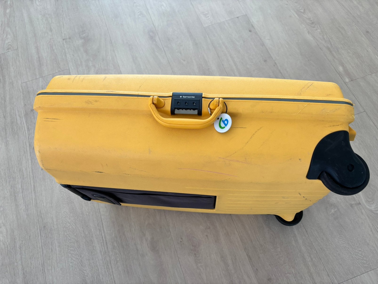 Samsonite koffer met slot, Wieltjes, Gebruikt, Hard kunststof, 45 tot 55 cm