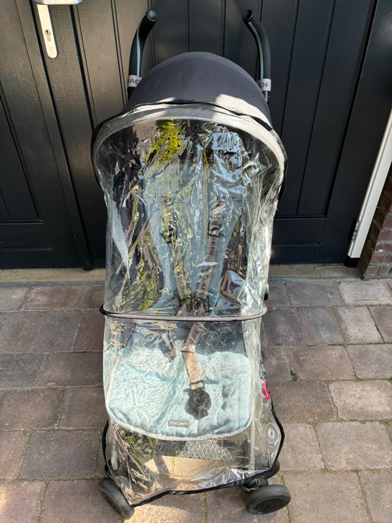 Maclaren buggy met voetenzak en regencape, Kinderen en Baby's, Buggy's, Ophalen, Gebruikt, Maclaren, Verstelbare rugleuning