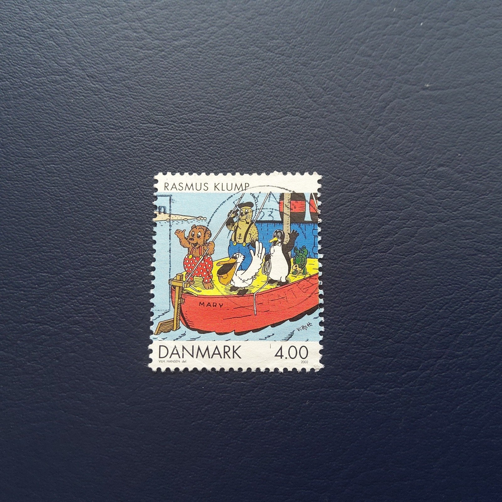 Postzegel Denemarken - Rasmus Klump 4.00 DKK, Ophalen of Verzenden, Denemarken, Gestempeld