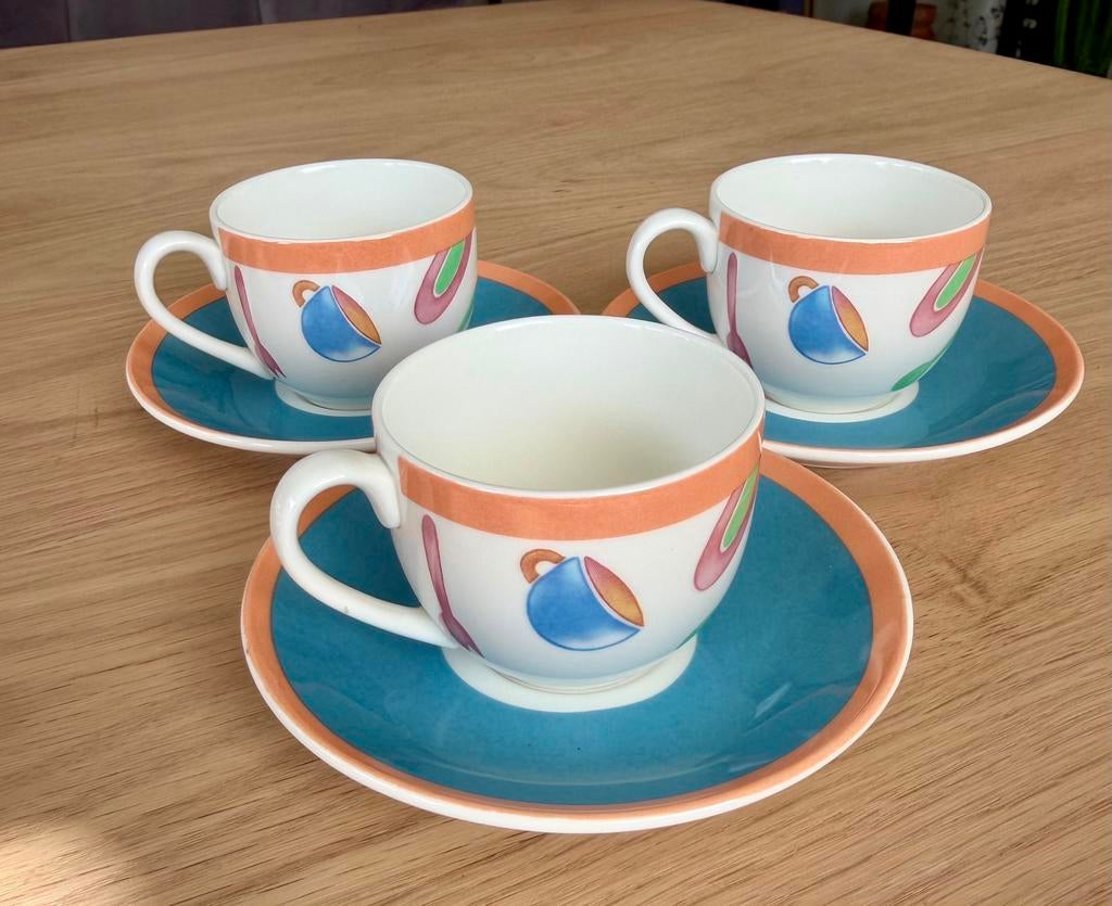 3x Villeroy & Boch Citta & Campagna – Kop en schotel, Ophalen of Verzenden