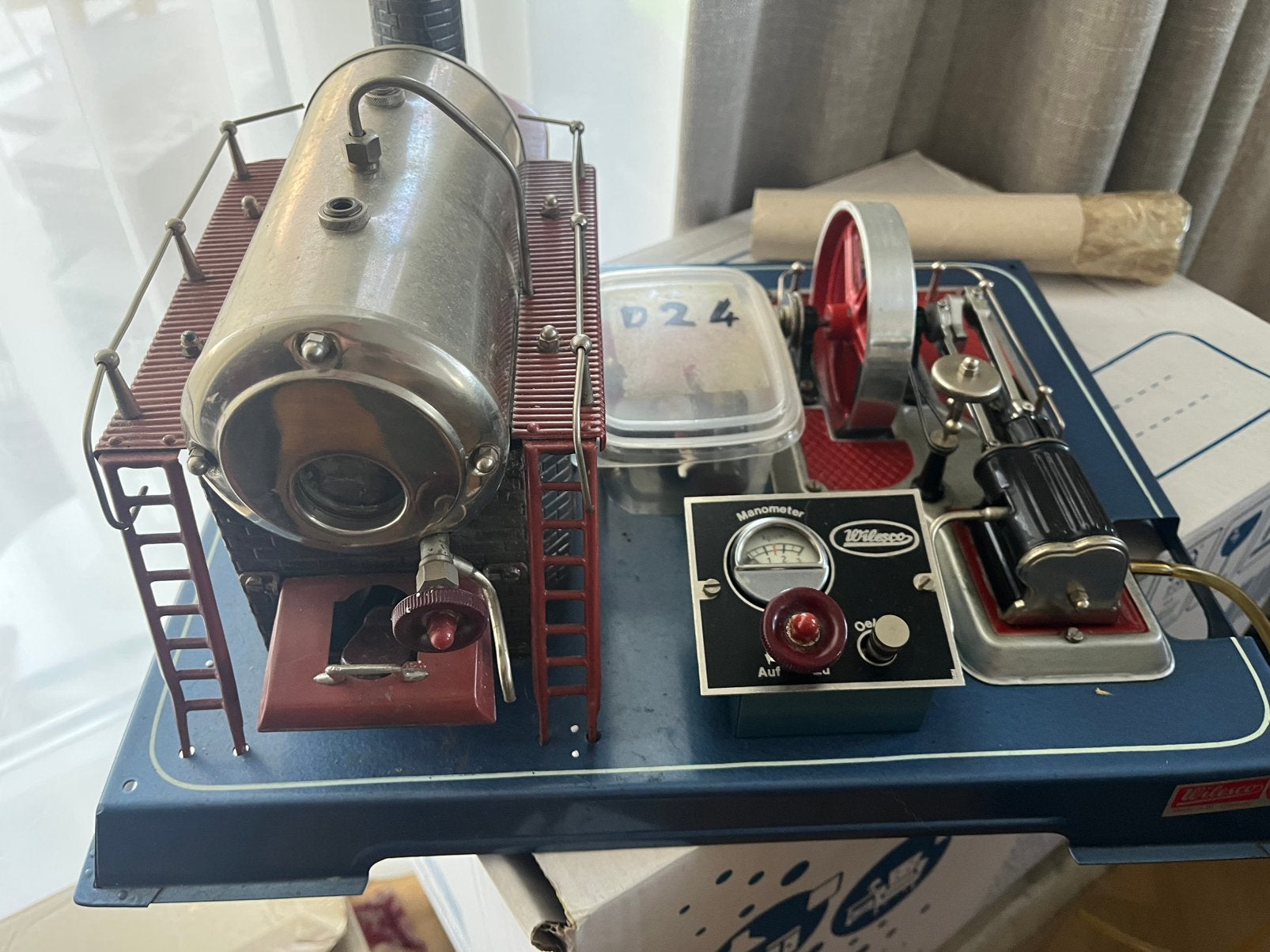 Wilesco D24 stoommachine, Ophalen of Verzenden, Zo goed als nieuw, Groter dan 1:32