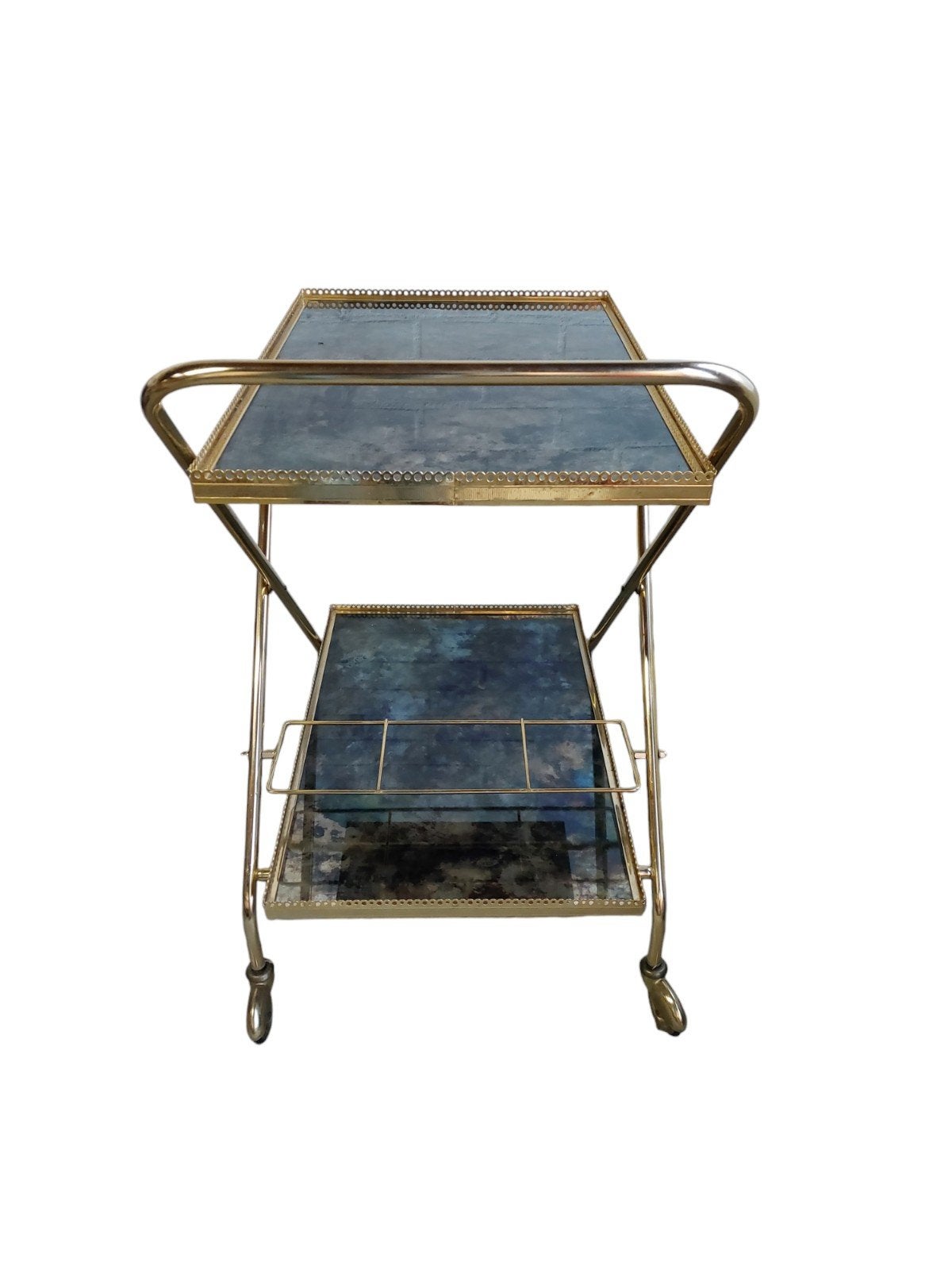 Vintage trolley, barcart (Cesare Lacca?), Huis en Inrichting, Ophalen, Gebruikt, Onbekend, Onbekend